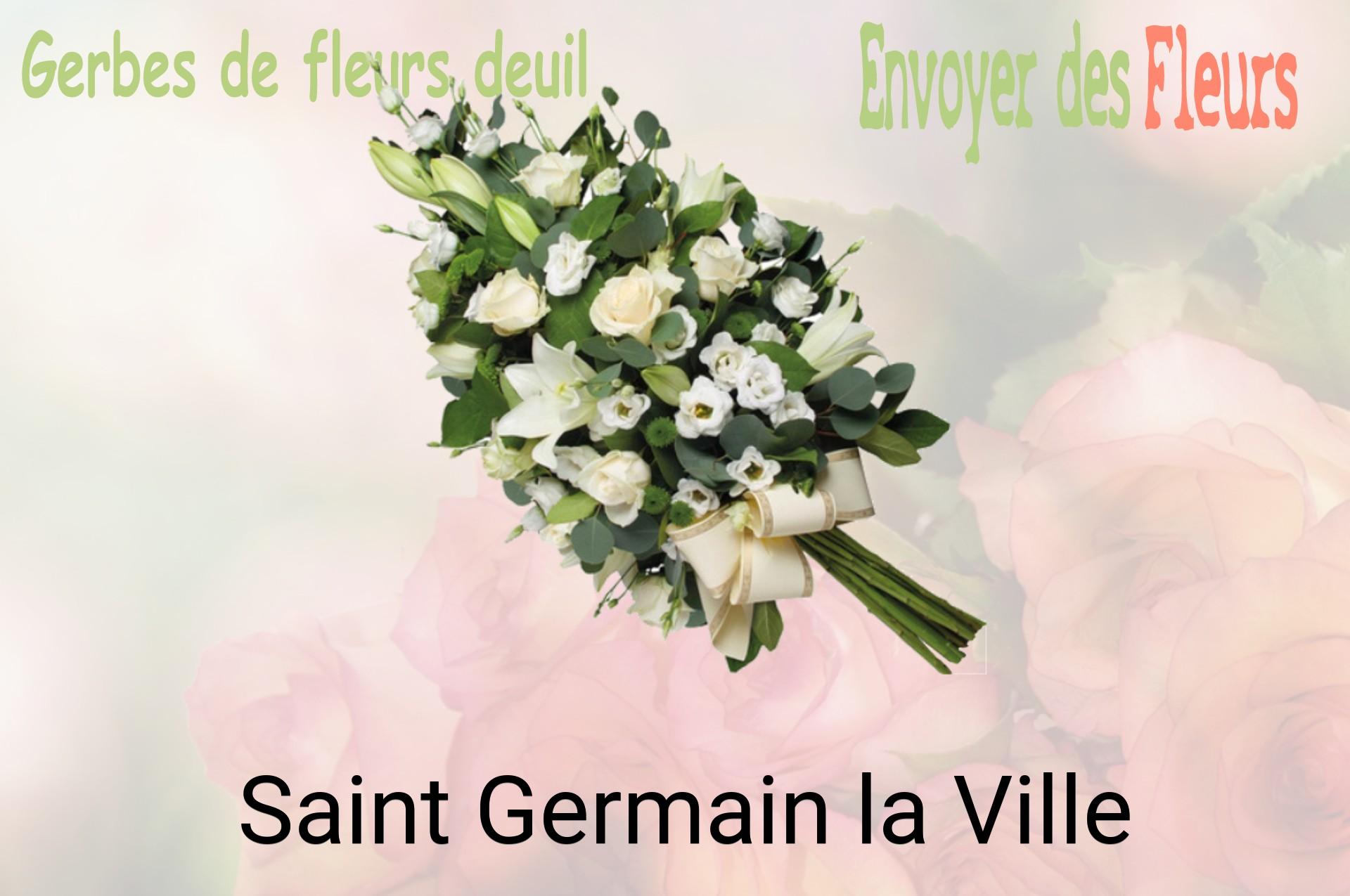 Gerbe de fleurs de deuil livrée à Saint-Germain-la-Ville
